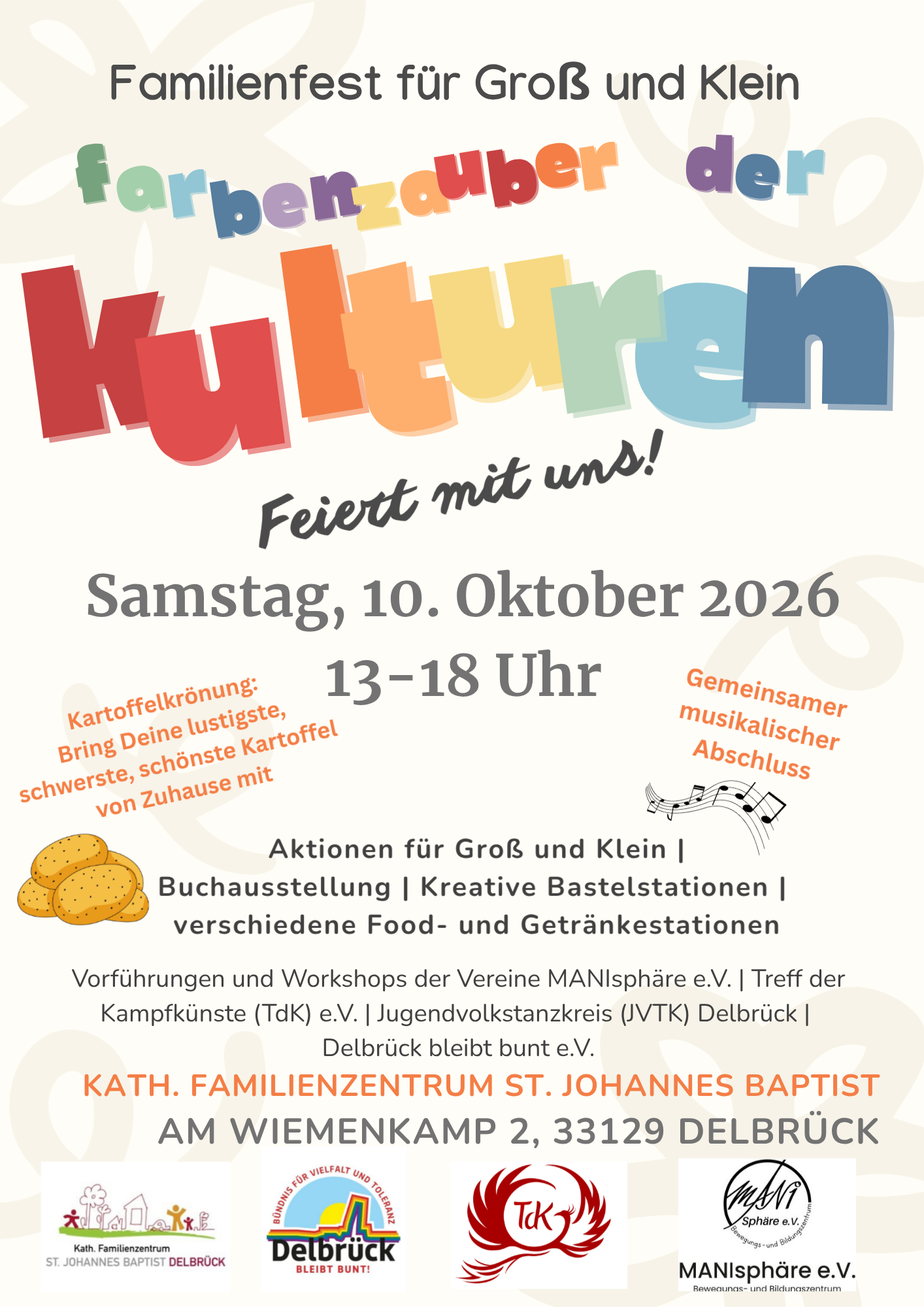 Plakat: Farbenzauber der Kulturen